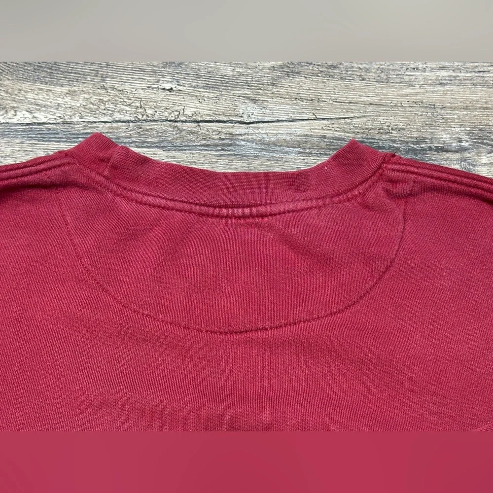 Nike Mini Swoosh Crewneck Sweatshirt Red Y2K Vintage Mens Large